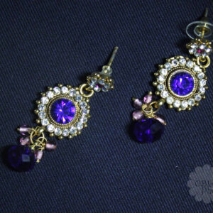 Blue Crown Earrings