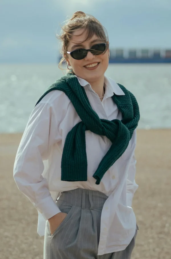 Estonished White Cotton Shirt