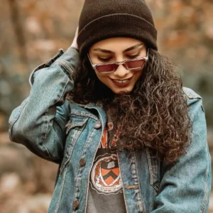 Women's Solid Denim Jacket