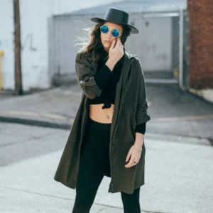 green-fabric-jacket Weather Flex Jacket